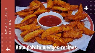 ‼️কাচা আলু ওয়েজেস সেরা স্বাদের ওয়েজেস Raw potato wedges are the best tasting wedges একবার করে