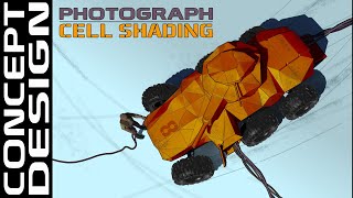 Cell Shading a Photograph: Concept Vehicle Art