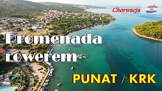 Punat - wyspa KRK - Promenada rowerem - Wakacje w Chorwacji 🇭🇷