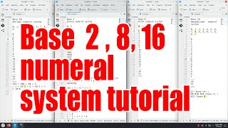 Base 2, 8 and 16 numeral systems tutorial for beginners - October 2024 - 9c846c04