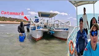 PESCAMOS EM UM CATAMARÃ - MUITA DIVERSÃO E AVENTURA COM OS AMIGOS!