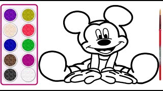 How to Draw Mickey Mouse | Mickey Mouse Coloring Pages | Toy Art Corner