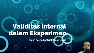 Validitas Internal dalam Eksperimen