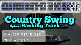 Upbeat Country Western Swing Guitar Backing Track in E