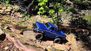 Redneck Rc Park) Course 1 gate run with my class 2 TRX4 High Trail.