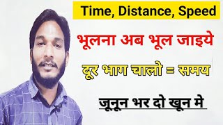 #ssc#ntpc#police  Time, speed, distance (समय, दूरी, चाल, ) कभी नहीं भूलोगे