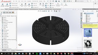 How to design Lathe chuck in solidworks