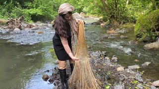 Fishing and sightseeing in the beautiful river