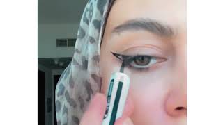 اسهل طرق لرسم الايلينر- Simple and quick eyeliner tutorial