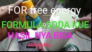 HHO formula soda kue for free energy