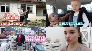 EVİ YIKIP YENİDEN Mİ YAPACAĞIZ? TAŞINACAK MIYIZ? ZÜCCACİYE ALIŞVERİŞİ🥰 BULUŞTULAR😍VLOG