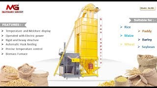 Matharu Group Biomass Multi Grain Dryer Model Bio M6 (Machine Design Registered) #MULTIGRAINDRYER