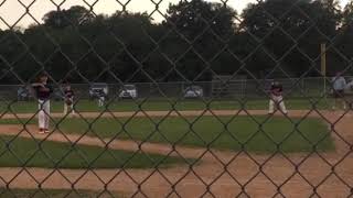 Logan pitching Ramsey catching