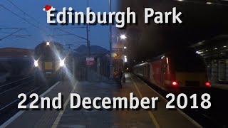 CHRISTMAS SPECIAL | Trains at Edinburgh Park station (22/12/2018)