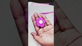 Air dry clay দিয়ে ফুল বানানো খুব সহজ#ytshorts #artandcrafts #diy #shortsfeed #craft #shorts #clay