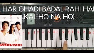 Har ghadi badal rahi hai easy piano tutorial.