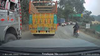 Dehradun Diaries 2023 - endless traffic jam on the Dehradun - Mussorie road (Timelapse)