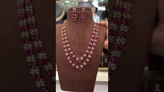 steps Ruby necklace order on 7075944278 #jewllery #necklace #ruby #subscribe #like #share #shorts