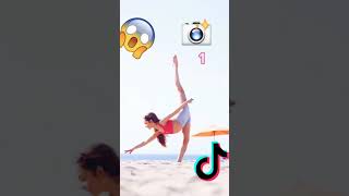 Extreme Flexibility Photo Shoot At The Beach | Anna Mcnulty Tiktok