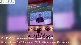 Dr K V Srinivasan, Chairman of ITFM Speech during ITFM conference