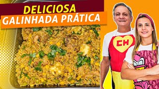 GALINHADA PRÁTICA| DELICIOSA| Receitas de pai e filha