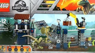 Jurassic World Lego Dilophosaurus Outpost Attack 75931 - Lego Fallen Kingdom - Dinosaur Speed Build