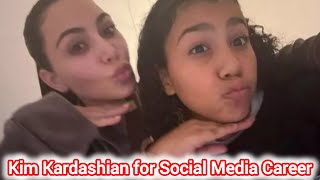 North West could make over £24,000 per TikTok post | Kim Kardashian for social media career