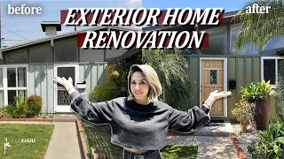 MID CENTURY HOME RENOVATION- Exterior House Painting Before and After