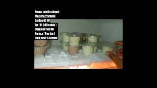 Resep sehari hari - Es cream simpel #youtubeshorts #cooking #fyp