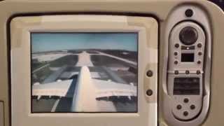 Airbus A 380 Take Off - Wing Camera