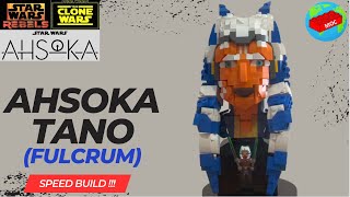 Lego AHSOKA TANO - FULCRUM Helmet MOC - The Clone Wars - Star Wars Rebels - Speed Build