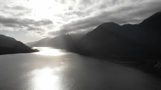 4K Drone Footage - Scenic Columbia River and Umatilla Mountains - Central Oregon