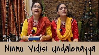 Ninnu vidisi undalenayya with lyrics - Tathvam- Sarvepalli Sisters- Kalimba instrument