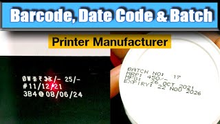 Barcode, Batch Code, Date Code, Expire Date, Printing Machine, Control  Printer Ltd, Purana Bajar.