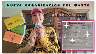 Nueva organización del gasto $200 por día 😃✔️