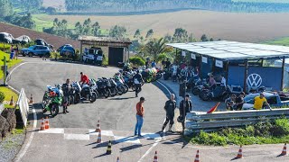 Track day no Motor Park Haras Tuiuti de Kawasaki Ninja ZX6R 636 - Piloto caiu na nossa frente