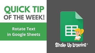 How to Rotate Text in Google Sheets (Grade book Style!)