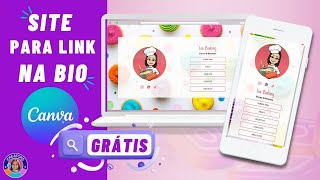 Como criar SITE Profissional para colocar LINK NA BIO do Instagram com o CANVA Grátis