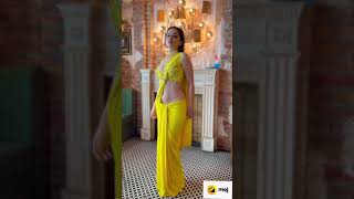 Urfi Javed New Yellow Saree Loook 🥰☺️ || Urfi Javed || #shorts #viral #trending #youtubeshorts