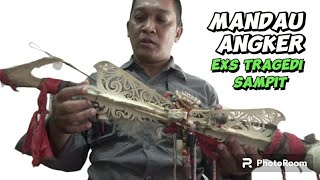 MANDAU DAYAK KENYAH INI BEKAS DIPAKAI DI PERANG SAMPIT