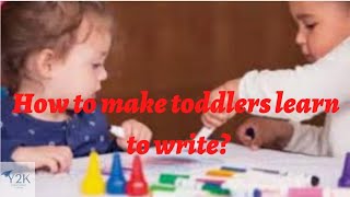 How to make your toddler learn to write ✍️🖍️📝?| Preschool Writing Skills.