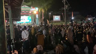 Pra Acara Bersholawat Habib Zidan sangat ramai