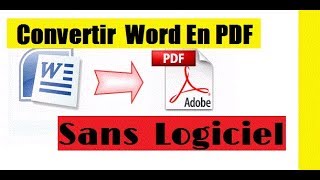 Comment Enregistrer Un Document  Word en PDF ?