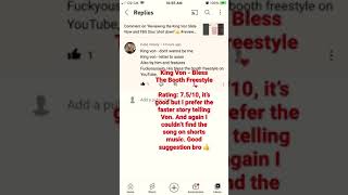 Reviewing King Von - Bless The Booth Freestyle👍 #kingvon #ripkingvon #musicreview #ratings #music