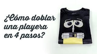 Cómo doblar una playera | Cómo doblar ropa fácil y rápido