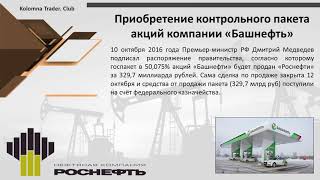 Роснефть. Business History of Companies. Акции. Облигации. Фьючерсы. Фондовый рынок.