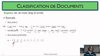 Traitement automatique des langues [5.2] Classification de documents - sac de mots (bag of words)