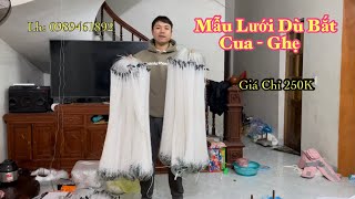 Mẫu Lưới Dù Sợi 3 Bắt Cua - Ghẹ Giá Chỉ 250K