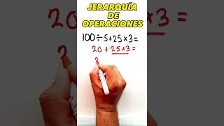 Jerarquía de operaciones #aritmética