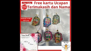 SOUVENIR PERNIKAHAN TERBARU gantungan kunci pakaian adat kemasan plastik